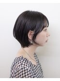 ショートボブ#ベージュ#耳掛けショート#くびれショート#ボブ