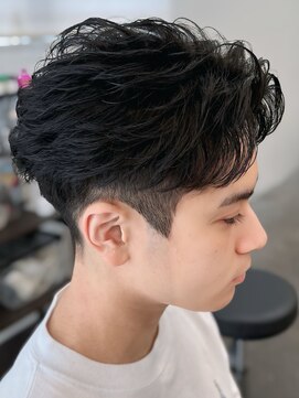 バース バイ ハピネス(BIRTH by happiness) 奈良men'sスパイキーショートフェザーパーマフェザーショート