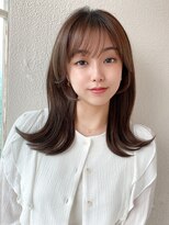 アフロート エル 錦糸町(AFLOAT L) 【20代30代】さりげないナチュラルレイヤー/小顔/黒髪/暗髪