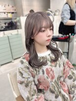 モリオフロムロンドン 大宮店(morio from London)&nbsp;【坪井】ケアブリーチ ×ミルクティーグレージュ