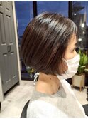 大人シルエットボブ/丸みショートボブ/小顔効果 #武蔵小山美容室
