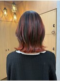 石橋阪大前/ブリーチ無しデザインカラー/髪質改善/レイヤーボブ