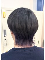 クレア バイ グレープバイン 金沢文庫(CLAIRE by GRAPEVINES) メンズ/マッシュウルフ/ウルフ/インナーカラー/パープル