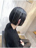 デザインカラー×ボブ