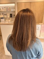 アズールサン 草加西口店(azule-sun)&nbsp;白髪ぼかしハイライト,ベージュ,レイヤースタイル【草加】