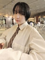 スクリーンギンザメゾン 銀座(SCREEN GINZA MAISON.) ミルクティーブロンド/ダークブルー/デジタルパーマ/銀座