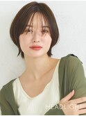 大人マッシュショートウルフ小顔似合わせ韓国前髪ありイメチェン