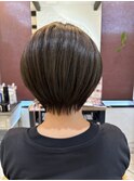 大人丸みショートボブ