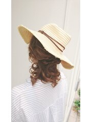 【achieve姫路】帽子に似合うカジュアルアレンジ