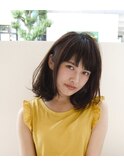 大人かわいい柔らかゆるふわボブ