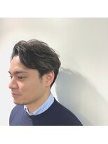 パール(PEAR+L)&nbsp;メンズ×ハイライトカラー×スリークショート×かき上げヘア