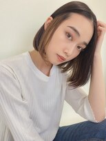 ルービック 奈良(Rubik's)&nbsp;ナチュラル_大人ボブ_インナーカラー