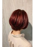 ショートスタイル☆チェリーレッド