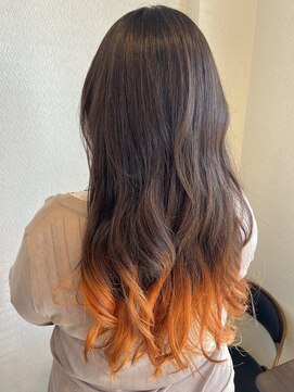 美容室 ルアル 市原市八幡宿店(Luar) オレンジグラデーション〇