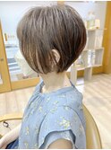 【松戸　ムラマツ】大人かわいい前下りボブ　アッシュ