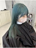 艶髪×ミントグリーン