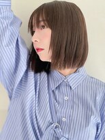ハニーシブヤ(HONEY shibuya)&nbsp;ぱつっとストレートラインボブ
