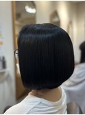 ショートボブ/黒髪スタイル/〈30代40代50代〉
