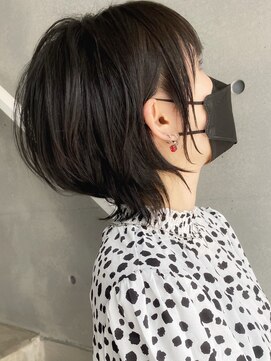 トト 船橋店(toto.) 黒髪/グレーベージュ/レイヤーロング/前髪パーマ[西船橋/津田沼]