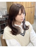 インナーカラー イヤリングカラー グレージュ 奈良 西大寺