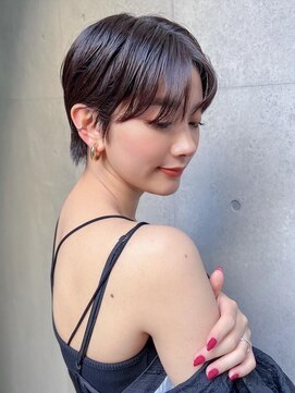 オーブ ヘアー レーヴ 自由が丘店(AUBE HAIR reve) 20代・30代_耳かけハンサムマッシュ