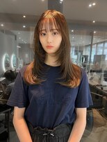 レイヤーロング＊髪質改善＊オリーブベージュ【ZinaCENTRAL】