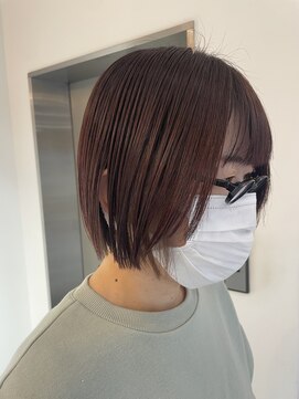 アヴァンスアンス 広島袋町店(AVANCE.ens) ピンクブラウンとインナーベージュカラー