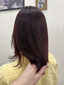 リフトバイマグ 松本駅前店(lift by mag) 大人可愛い透明感カラーワインレッドブラウン艶感