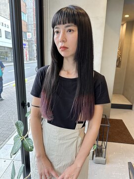 ヘアー アイス ルーチェ(HAIR ICI LUCE) オン眉 美髪 髪質改善 酸性ストレート 毛先カラー 西田
