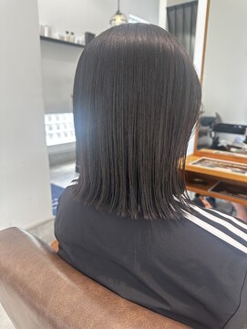 レシピ(recipe) 切りっぱなしボブ／結べるボブ