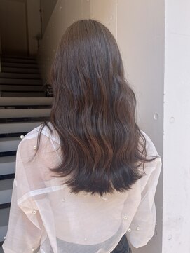 アジールヘア 北千住駅西口店(agir hair) ブリーチなしダブルカラー明るめオリーブベージュ北千住