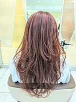 プールドゥマン 屯田(POUR DEMAIN)&nbsp;ロングレイヤー/ロングウルフ/ピンク/ハイライト