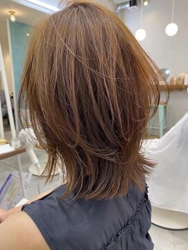 ロミー 本厚木(ROMMY.) 上品レイヤーカット◎マロンベージュ◎クラゲヘアー◎韓国風巻き