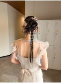 オシャレお呼ばれヘア