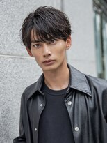 小久保styleフェザーパーマフェザーショートグレーエンドカラー