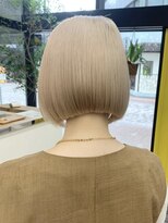 ミリ(mm)&nbsp;タイトボブ ハイトーンカラー 韓国 髪質改善 仙台