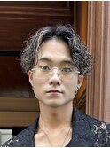 メンズパーマニュアンスパーマシャドウパーマフェザーパーマ眉毛