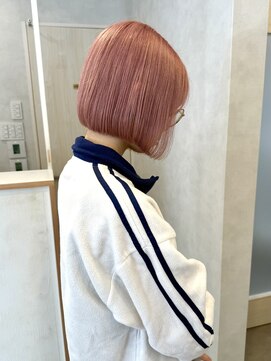 ブリーチカラー ピンク ピンクベージュ