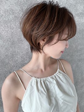 マルツ 銀座(maltu) オリーブベージュシャギーボブ透明感カラー30代40代50代60代銀座