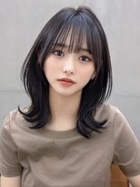 ガーデン 渋谷(GARDEN)&nbsp;くびれ　ミディアム　レイヤーカット　顔まわりカット