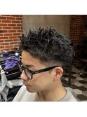 スパイキーパーマ/刈り上げスパイキーショート