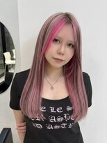 ワンズミラー 原宿(ONE's MIRROR)&nbsp;ハッシュカットグレージュデザインカラーツートンカラー原宿駅