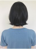 黒髪外ハネボブ