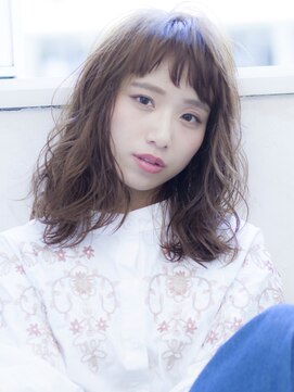 メノン 茨木店(Menon) ジグザグバング ロブ イルミナカラー ヘルシーレイヤ