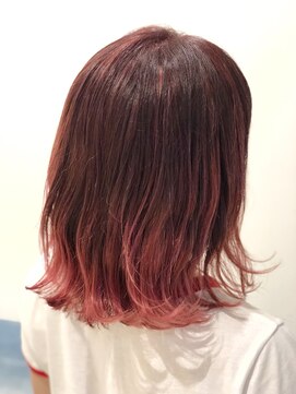 ヘアーワークス ヘルム 渋谷店(HAIR WORKS HELM) HELM nansp☆ ピンクグラ☆