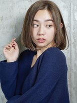 ジーナ セントラル銀座(Zina)&nbsp;セシルカットフリンジウェーブ×大人かわいい前髪ココアブラウン