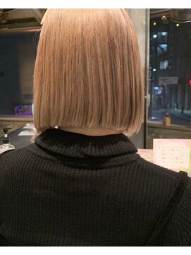 キーン 立川店(keen) 【keen×田中】ハイトーンカラー×ボブ