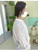 透明感カラー と ボブ