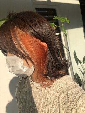 ジャガラ 千葉駅北口店(JAGARA) インナーカラー×オレンジ【千葉・千葉駅・千葉駅北口】