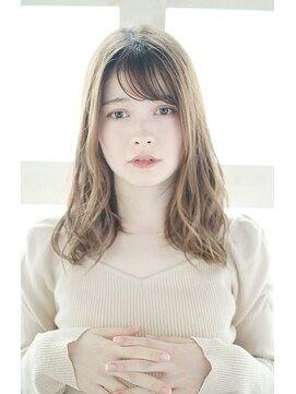 ゴッドハンド 横浜店 シースルーバングのウエット質感カール◎30代40代50代60代